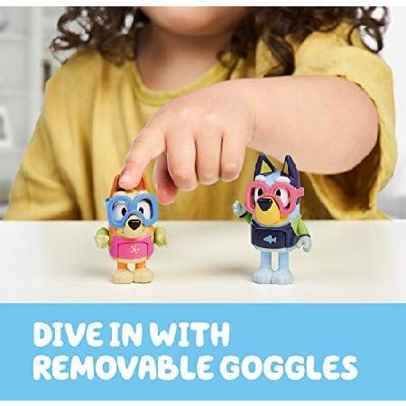 Bluey - Pool Time Bingo 2.5 inch Figures - 2 Pack， Multicolor (13039)_3