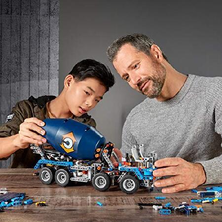 LEGO Technic Concrete Mixer Truck 42112 Building Kit， Kids Will Love Bringing The Construction Site to Life with This Cool Concrete Truck Toy Model Se