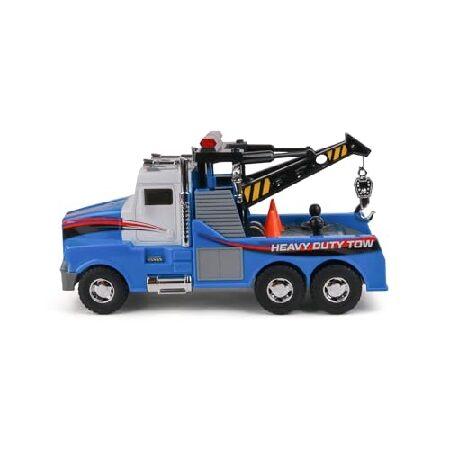 Mighty Fleet Motorized レッカー車 おもちゃ - 15インチ車両 ライト