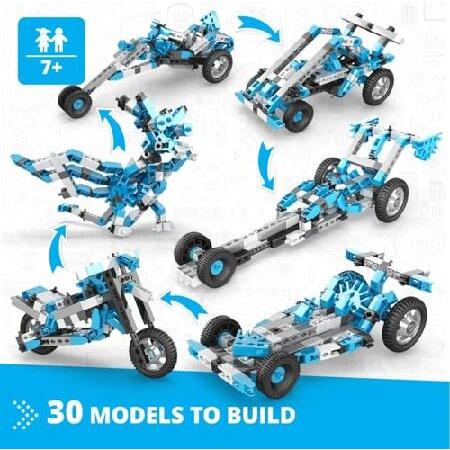 Engino Creative Engineering Toys, 30 Multi Model Set for Kids 7+, Bulding Toys, Creative STEM Kit, STEM Projects for Young Inventors, Gift for Boys ＆の画像