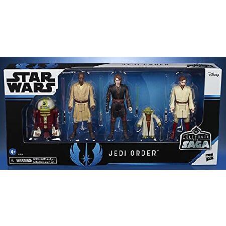 Star Wars Celebrate The Saga Toys Jedi Order Action Figure Set， 3.75-Inch-Scale Collectible Figures 5-Pack， Toys for Kids Ages 4 and Up_3