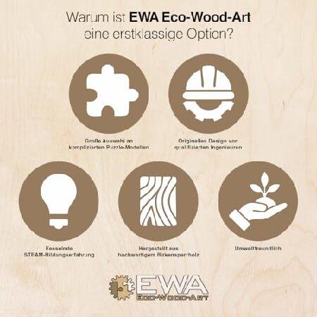 EWA Eco-Wood-Art Traktor Tracteur avec mecanisme de Changement de Vitesse 3D mecanique en Bois-Puzzle pour Adultes et Adolescents-Assemblage sans coll_5