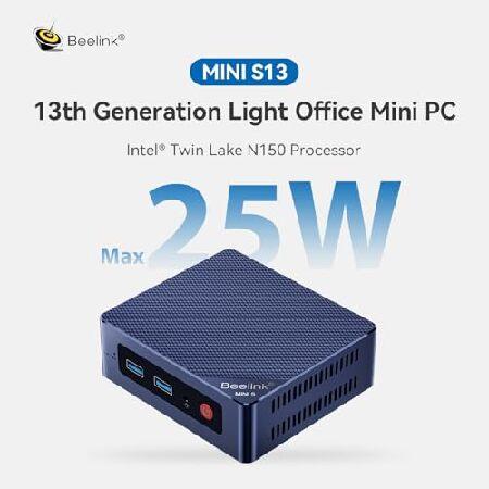 Beelink Mini PC, S13 Intel Twin Lake N150 (Upgraded N100, 4C/4T