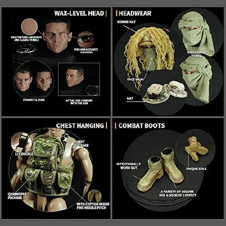 YEIBOBO 超細かな特殊部隊 12インチ アクションフィギュア SWAT チーム