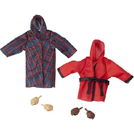 WWE Mr. T vs ”Rowdy” Roddy Piper Elite Collection 2-Pack 6-in Action Figure with Boxing Robes ＆ Swappable Hands， Posable Collectible Gift for WWE F_2