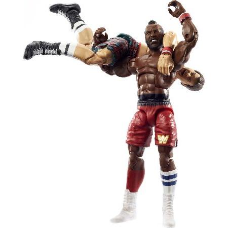 WWE Mr. T vs ”Rowdy” Roddy Piper Elite Collection 2-Pack 6-in Action Figure with Boxing Robes ＆ Swappable Hands， Posable Collectible Gift for WWE F_4
