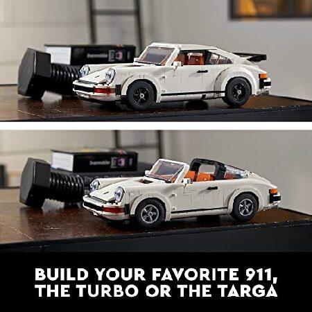 レゴ LEGO Icons Porsche 911 10295 Building Set， Collectible Turbo Targa， 2in1 Porsche Race Car Model Kit for Adults and Teens to Build， Gift Idea_2