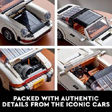 レゴ LEGO Icons Porsche 911 10295 Building Set， Collectible Turbo Targa， 2in1 Porsche Race Car Model Kit for Adults and Teens to Build， Gift Idea_3