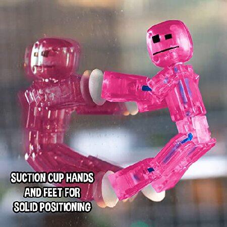 StikBot Zing， Set of 8 Clear Collectable Action Figures and Mobile Phone Tripod， Create Stop Motion Animation， Great for Kids Ages 4 and Up_3