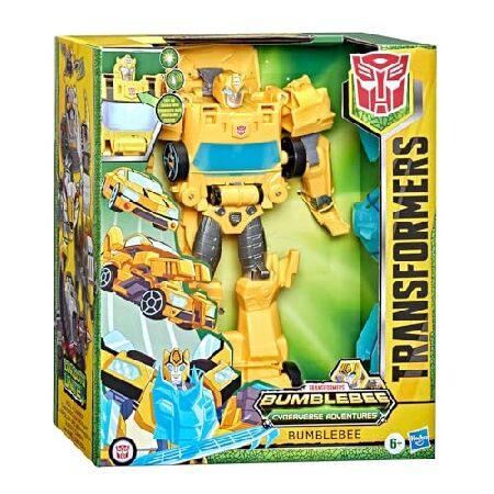Transformers Toys Bumblebee Cyberverse Adventures Dinobots Unite Roll N’ Change Bumblebee Push-to-Convert Action Figure, 6 and Up, 10-inch, Yellowの画像
