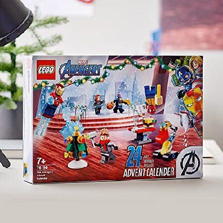 レゴ LEGO Marvel The Avengers Advent Calendar 76196 Building Kit， an Awesome Gift for Fans of Super Hero Building Toys; New 2021 (298 Pieces)_1