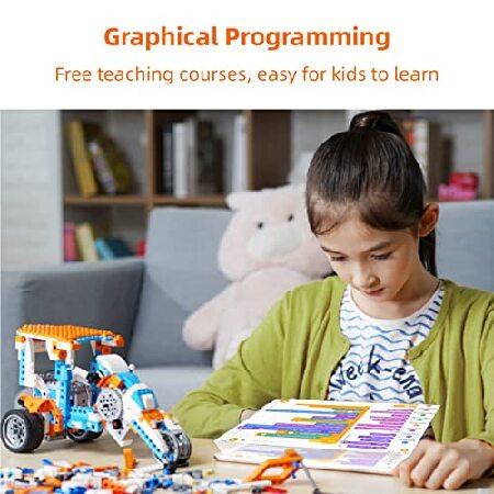 Apitor Robot X Robot Building Kit， 12-in-1 Programmable APP RC Robot/Car Robotics Coding Set， STEM Projects Educational Birthday Gifts for Boys Girls