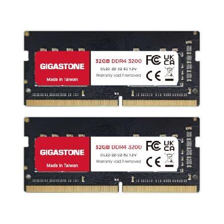 メモリ ノートパソコン専用 DDR4】GIGASTONE 32GBx2枚 (64GB Kit) DDR4
