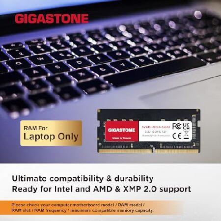 GIGASTONE ノートPC用メモリ　計32GB GSTD416G3200 メモリ ノートパソコン専用 DDR4】GIGASTONE 32GBx2枚 (64GB Kit) DDR4