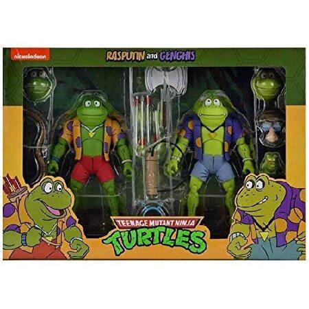 NECA 7インチ TMNT 漫画 ジンギス＆ラスプーチンカエル 2パック フィギュアの画像