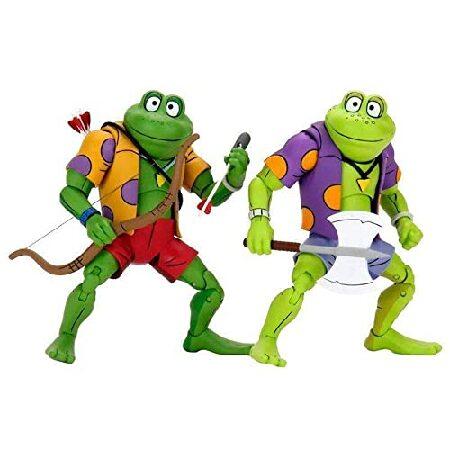 NECA 7インチ TMNT 漫画 ジンギス＆ラスプーチンカエル 2パック フィギュアの画像