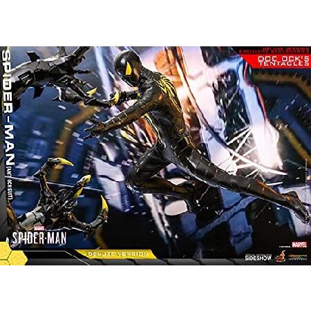 Hot Toys Marvel Spider-Man Game Spider-Man (Anti-Ock Suit) Deluxe 1/6 Scale 12" Action Figure_3