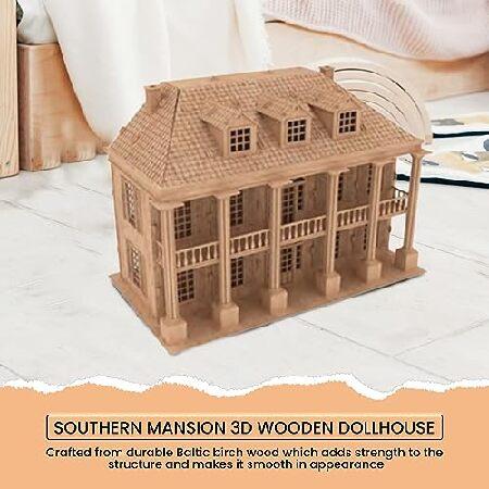 Birds Wood Shack The Southern Mansion - 面白い木製ドールハウスパズル 細部までこだわった軽量＆丈夫なミニチュアドールハウスキット - バルトバーチウッド製_1