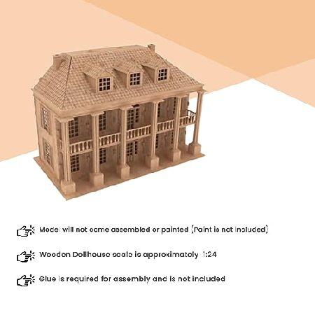 Birds Wood Shack The Southern Mansion - 面白い木製ドールハウスパズル 細部までこだわった軽量＆丈夫なミニチュアドールハウスキット - バルトバーチウッド製_2