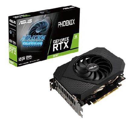 ASUS Phoenix NVIDIA GeForce RTX 3060 V2 ゲーミンググラフィックスカード - PCIe 4.0 12GB GDDR6メモリ、HDMI 2.1、DisplayPort 1.4a、Axial-techファンデザイ | ASUS