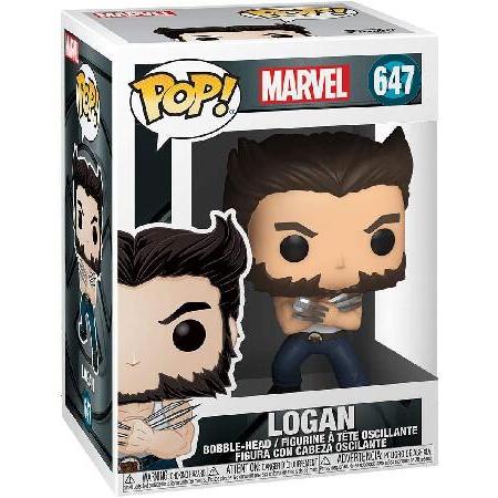 POP Marvel: X-Men 20th Anniversary - Wolverine in Tanktop Funko Pop! Vinyl Figure (Bundled with Compatible Pop Box Protector Case) Multicolor 3.75 incの画像