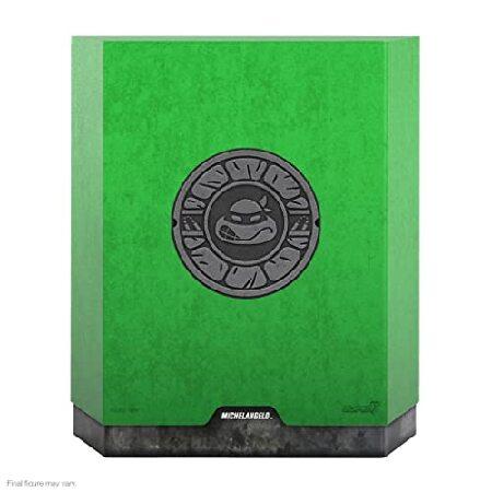 Super7 ULTIMATES! ティーンエイジ・ミュータント・ニンジャ・タートルズ ミケランジェロ - 7インチ TMNT アクションフィギュア アクセサリー付き クラシックカ