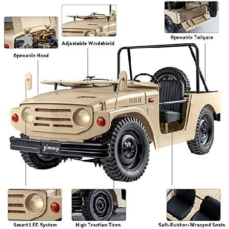 FMS 1/6 ジムニー LJ10 RCクローラー RCカー ライセンスモデル 車 15km/h 4WD ホビー ラジコンクローラー ラジコンカー RSリモコンカー LEDライト付き 車両 4-Ch_5