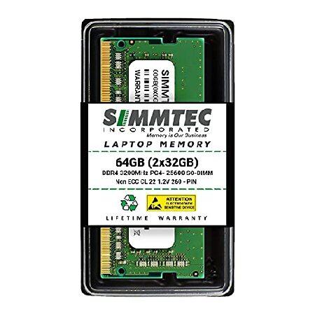 Simmtec RAM 64GB (2x32GB) DDR4 3200MHz SODIMM PC4-25600 (PC4