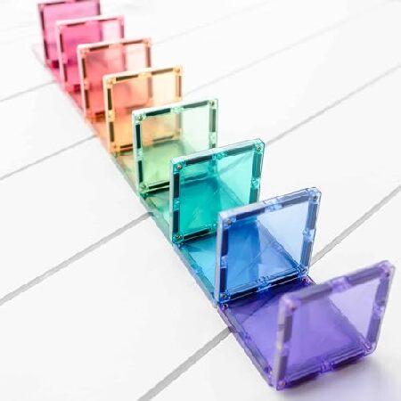 CONNETIX Magnetic Tiles Pastel Creative Pack, 120 Pieces : テクノ