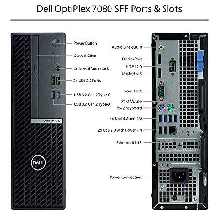 Dell OptiPlex 7080 SFF Small Form Factor Desktop Computer - 10th Gen Intel Core i7-10700 8-Core up to 4.80 GHz CPU， 16GB RAM， 1TB SSD + 6TB HDD， Intel_5