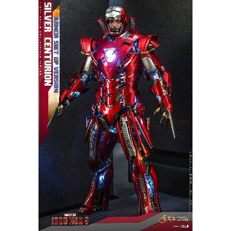 美品 Hot Toys アイアンマン3 シルバーセントリオン ホットトイズ ホットトイズ(Hot Toys) ムービー・マスターピース DIECAST アイアン