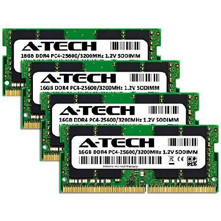 A-Tech 64GB キット (4x16GB) RAM Lenovo ThinkPad P15 Gen 2 ノートパソコン用 | DDR4 3200MHz PC4-25600 SODIMM 1.2V 260ピン Non-ECC SO-DIMM メモリアップグ_1