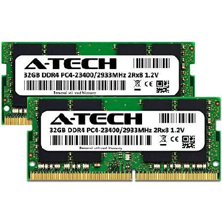A-Tech 64GB キット (2x32GB) RAM Acer Predator Helios 500 PH517-61 ゲーミングノートパソコン用 | DDR4 2933MHz SODIMM PC4-23400 (PC4-2933Y) メモリアップの画像