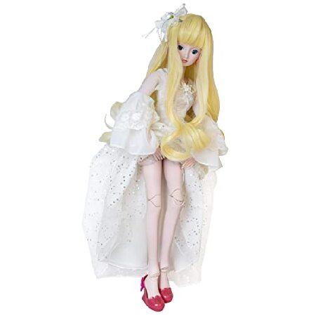 Proudoll 1/3 BJD人形 60cm 24インチ ボールジョイントSD人形 21関節可動 PVC DIY人形 カスタマイズガール アクションフィギュア プリンセス ホワイトスネグロッの画像