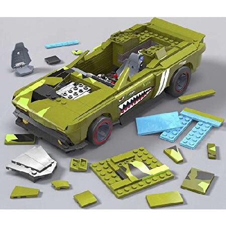 MATTEL - Mega Hot Wheels Muscle Bound Building Set with 622 Pieces, Authentic Details, Features and Easter Eggs, Collector Gift Set for Adult Builders