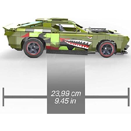 MATTEL - Mega Hot Wheels Muscle Bound Building Set with 622 Pieces, Authentic Details, Features and Easter Eggs, Collector Gift Set for Adult Builders