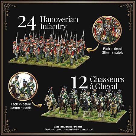 ウォーガームズデリバドウォータールー ブラックパウダー 第2版スターターセット 28mm ミニチュア - 122歩兵 12騎兵 1戦機機 4クルーモデルキット デジタルバン_2