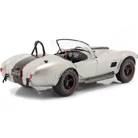 solido S1804907 1:18 1965 Shelby Cobra 427 MkII-カスタム シルバー コレクタブルミニチュアカー_1