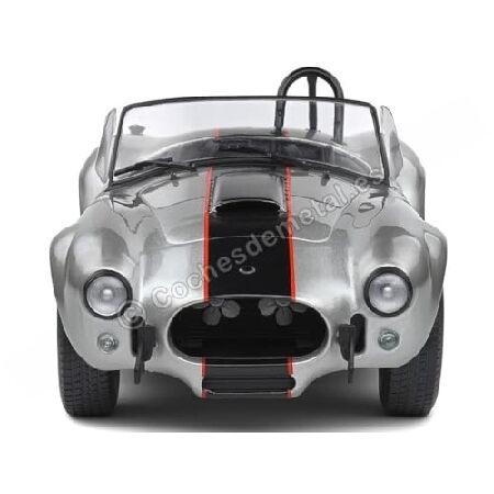 solido S1804907 1:18 1965 Shelby Cobra 427 MkII-カスタム シルバー コレクタブルミニチュアカー_2