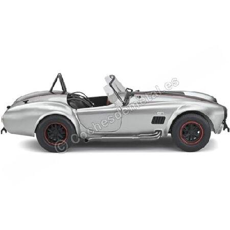 solido S1804907 1:18 1965 Shelby Cobra 427 MkII-カスタム シルバー コレクタブルミニチュアカー_4