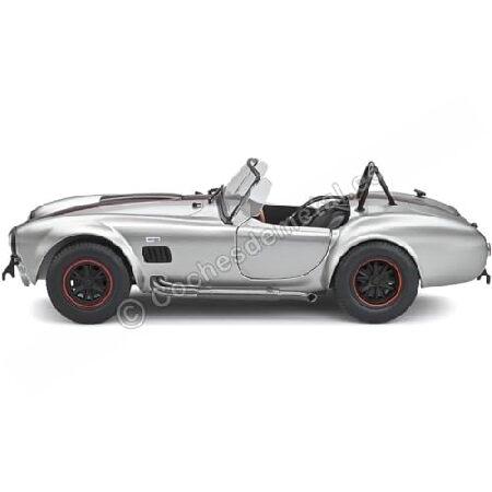 solido S1804907 1:18 1965 Shelby Cobra 427 MkII-カスタム シルバー コレクタブルミニチュアカー_5
