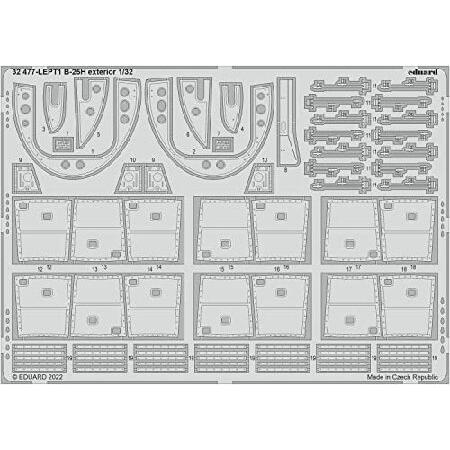 エデュアルド 1/32 ビッグエド ノースアメリカン B-25H ミッチェル パーツセット (HKモデル用) プラモデル用パーツ EDUBIG33143_1