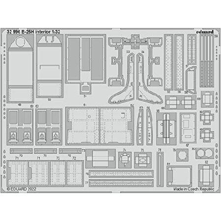 エデュアルド 1/32 ビッグエド ノースアメリカン B-25H ミッチェル パーツセット (HKモデル用) プラモデル用パーツ EDUBIG33143_3