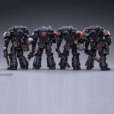 Pipigirl JoyToy × ウォーハンマー 純正ライセンス 1/18 兵士 アクションフィギュア 4インチ 陸軍 軍隊 エクストリームウォリアーモデルキット (デッドアービト_4