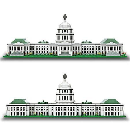 SEMKY マイクロミニブロック 亜米利加立法機関議事堂の隠れないなランドマークモデルセット (2888平和条約) - お子さんと成年者の目的の組み上げる手あそび差し上げ物