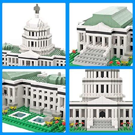 SEMKY マイクロミニブロック 亜米利加立法機関議事堂の隠れないなランドマークモデルセット (2888平和条約) - お子さんと成年者の目的の組み上げる手あそび差し上げ物