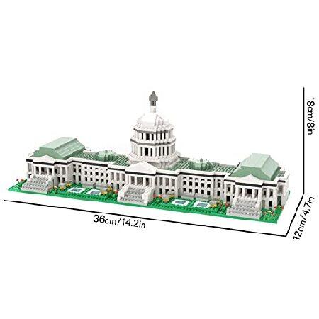 SEMKY マイクロミニブロック 亜米利加立法機関議事堂の隠れないなランドマークモデルセット (2888平和条約) - お子さんと成年者の目的の組み上げる手あそび差し上げ物