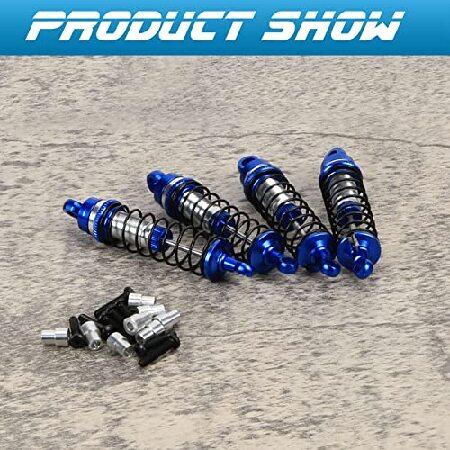 RCAWD ショックアブソーバー Traxxas LaTrax Teton ＆ Desert Prerunner用 1/18スケール 4WD モンスタートラックアップグレード 調節可能なフロントリアRCショッ_5