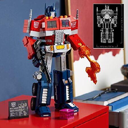レゴ LEGO Icons Optimus Prime 10302 Transformers Figure Set， Collectible Transforming 2-in-1 Robot and Truck Model Building Kit for Adults， Perfect fo_2