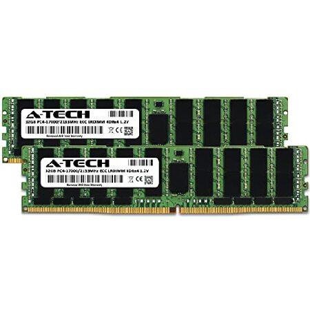 A-Tech 64GB キット (2x32GB) メモリRAM HPE DL385 G10 Gen10用 - DDR4 2133MHz PC4-17000 ECC 負荷軽減 LRDIMM 4DRx4 (4Rx4) 1.2V - サーバー_1